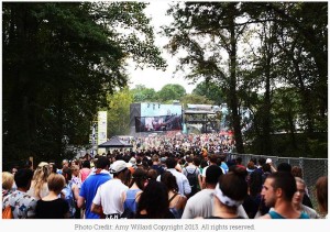 The masses of music lovers at Merriweather