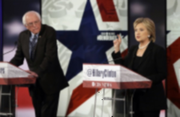  



Hillary Rodham Clinton makes a point as Bernie Sanders listens during a Democratic presidential primary debate on Saturday in Des Moines, Iowa.   
 