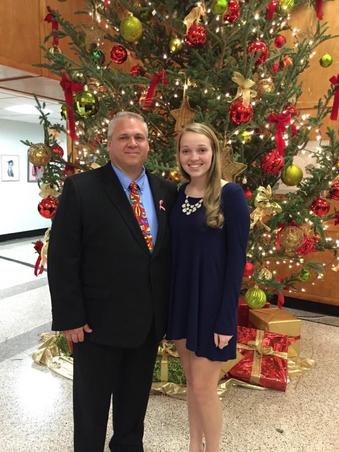 Haley Dick 16 and her father, Russell, at the 2015 Father-Daughter Dance.