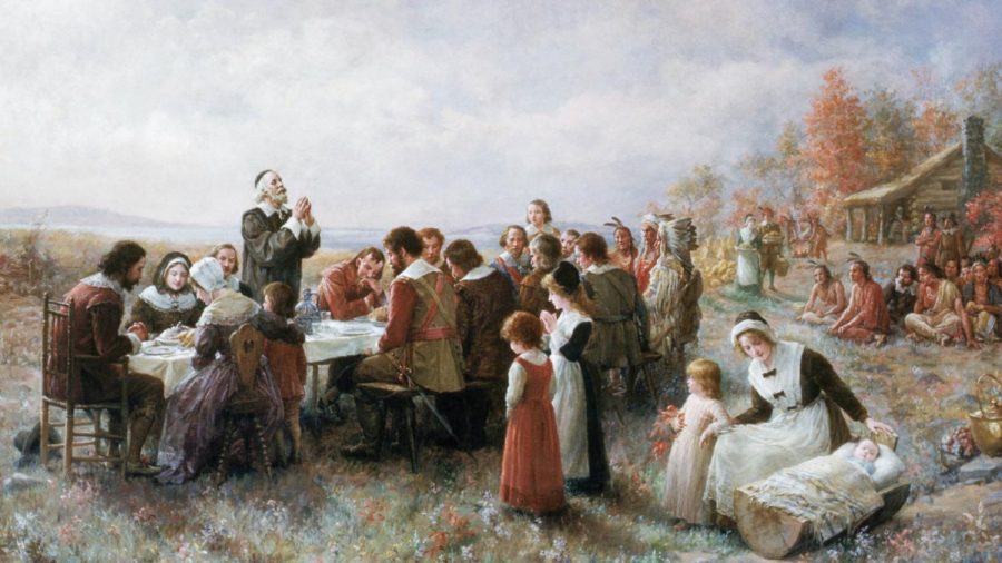 A+common+interpretation+of+the+American+fairytale+surrounding+the+popular+Thanksgiving+holiday.+Source%3A+https%3A%2F%2Fwww.history.com%2Fnews%2Ffirst-thanksgiving-colonists-native-americans-men