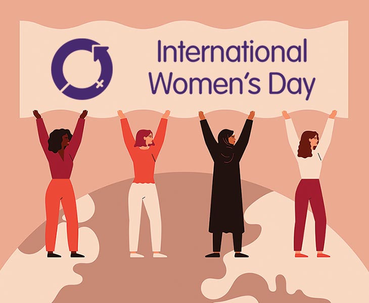 Graphic created by the official International Womens Day team. 