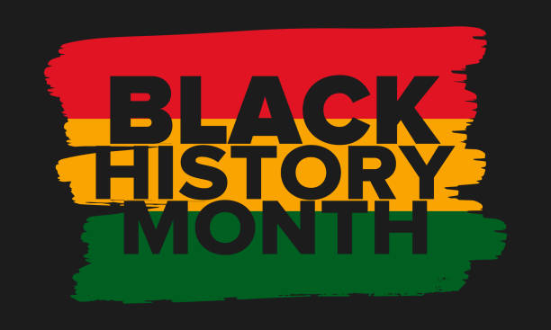 Black History Month. African American History. Celebrated annual. In February in United States and Canada. In October in Great Britain. Poster, card, banner, background. Vector illustration