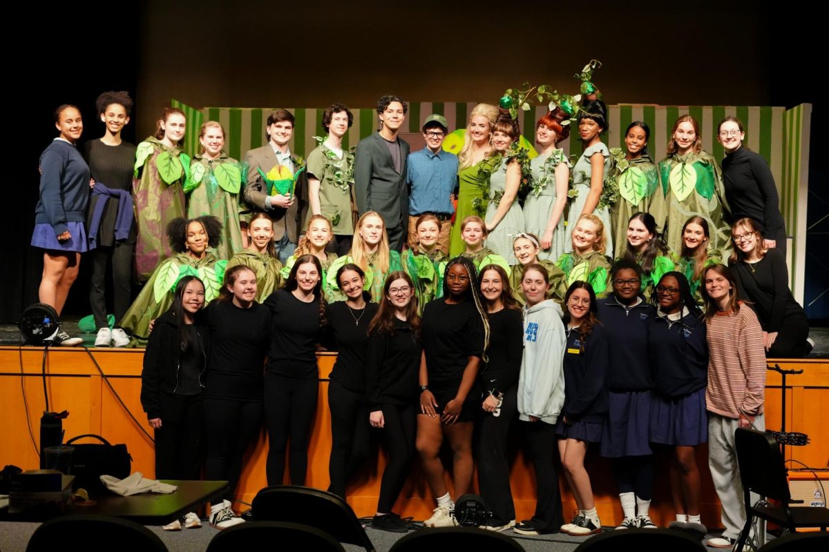 The cast and crew of Little Shop of Horrors